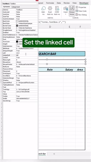 Quickly Create dynamic search bar in #excel #exceltips #exceltutorial