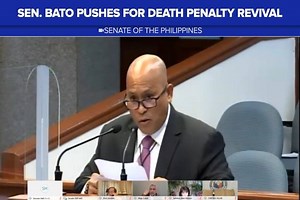 18K views · 477 reactions | Nagbigay ng privilege speech si Sen. Bato dela Rosa na dinidepensahan ang pagbabalik ng death penalty sa Pilipinas. "Let us not close our doors to the possibility of discussion." | News5 | Facebook