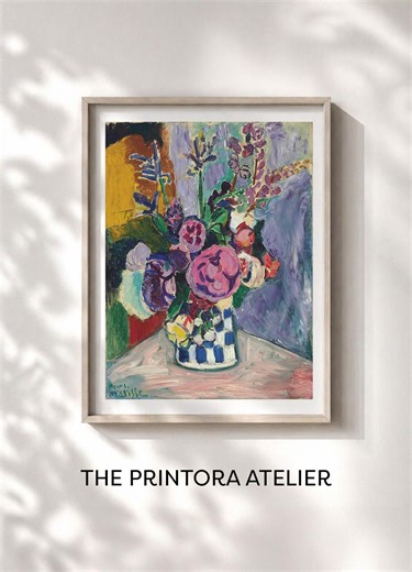 Henri Matisse Les Pivoines Print | Fauvist Floral Still Life (digital Download) - Etsy