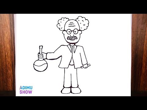 How To Draw A Scientist 👨‍🔬👩‍🔬 | Step by Step tutorial