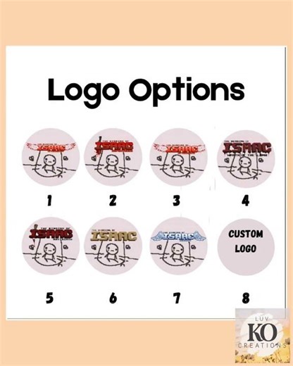 Binding of Isaac Logo Pins