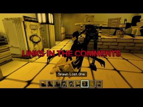 Bendy And The Ink Machine ADDON for MINECRAFT! REALLY SCARY MINECRAFT! MAP AND ADDON