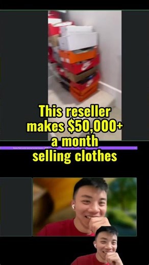 This reseller makes $50,000+ a month selling clothes #fyp #reselling