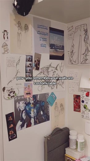who wants a finished reveal of our bedroom wall with the comic panels #comic #artist