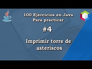 4. Print Tower of Asterisks || ✅ 100 Java exercises to practice💻 ||