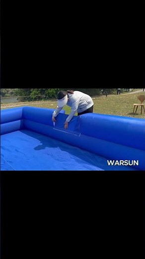 Inflatable Gaga Ball Pit in Action 💙 | Ultimate Outdoor Fun!