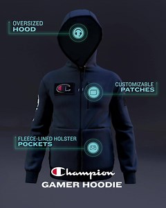 Upgrade your gear with the first-ever, patent pending Champion Gamer Hoodie🎮 https://bit.ly/31u92w2 | Champion