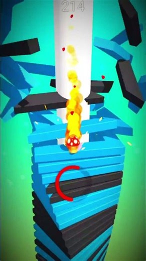 Cleanest Gameplay Ever 😎#stackball #shorts#gaming#gameplay