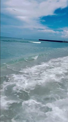 POV Sebastian Inlet Beach 🌊 Floridas Hidden Paradise | Clear Blue Day #florida #melbourne #beach