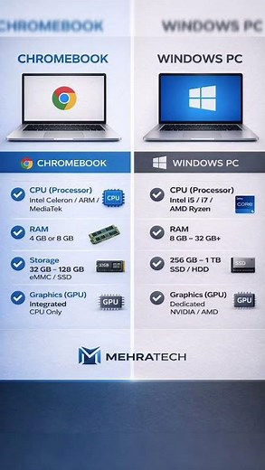 💻 Chromebook vs Windows PC – Which One Suits You Best?