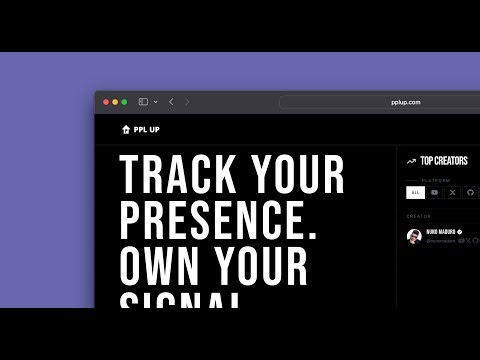 [VOD] showcasing pplup / my new SAAS