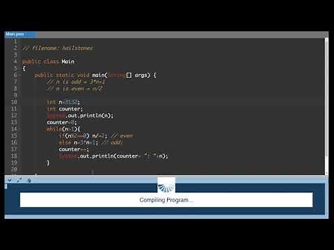 Java Loops Lesson 11 - Hailstone Numbers