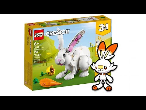 Build a Pokemon Scorbunny from official Lego set!
