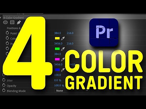 ALL Adobe Premiere Pro Video EFFECTS #3️⃣0️⃣ COOL 4 COLOR GRADIENT Effect in Adobe Premiere pro 2023