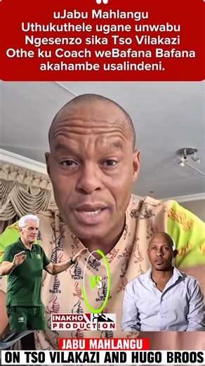 uJabu Mahlangu uthukuthele ugane unwabu nge Disk TV lapho okuphawulekhona u Tso Vilakazi ethi Coach Hugo Broos akahambe kusalindweni. Uzokhumbu ke ukuthi zonke lezinkulumo zivumbuke ngesikhathi iBafana Bafana iguqiswa ngo 2-1 iCameroon kowe Africa Cup of Nations. Ujabu utshele ezikabhoqo uTso Vilakazi ku TikTok wakhe. Nansi Video. Nathi ngapha kwi Sports sesino Max Makhanya wethu Gede!!!🔥🔥🔥🔥🔥🔥🔥🔥🔥🔥🔥🔥🔥🔥🔥🔥🔥😮😮😮😮😮😮😮 | Inakho Production