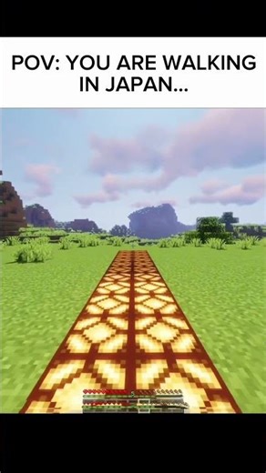 You are walking in japan #minecraft #shorts #gaming