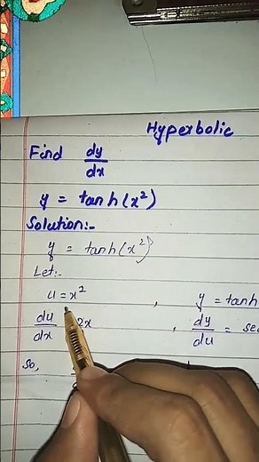 Hyperbolic questions || Derivative of hyperbolic functions