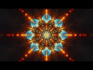 Fiery Mandala: A Radiant Fractal Journey in 4K (No Sound)