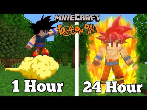 I Survived 24 Hours In Dragon ball Z Of Minecraft