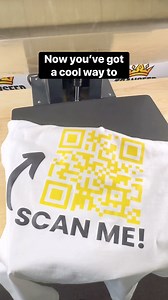 1.8K views · 19 reactions | Create your own QR code t-shirt that’s not just stylish but also interactive. Perfect for events, promotions, or just making a bold statement. ️✨ • • • #dtftransfers #customtshirts #qrcodes #transferkingdom #customapparel #dtf #dtfprinting #smallbusiness | TransferKingdom | Facebook