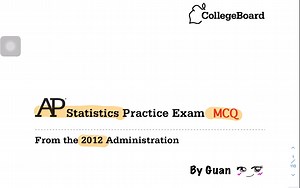 AP Statistics 2012 MCQ