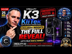 Creality K3 KliTek LIVE — Confidential Access Full Reveal & Raw Honest Breakdown
