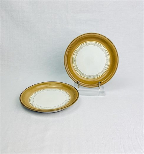 Denby Daybreak Tan Salad Plates, Set of 2, 7 Inch Stoneware Plates, English Cottage Dinnerware, Vintage Denby England, Replacement Plates - Etsy