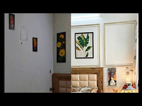 "Small Bedroom Makeover on a Budget — Step-by-Step DIY Wall Décor & Complete Transformation”