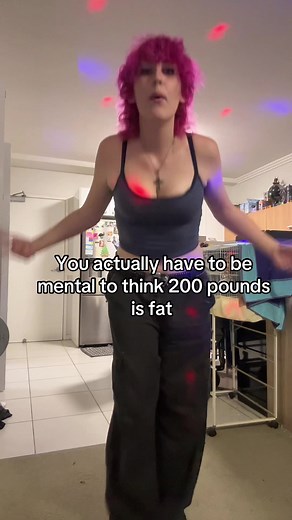 Says my 200 pound self Edit for every one in the comments yes I know height and genetics play a massive role I just didn’t add it as the point of the video was I THINK 200 pounds (90kgs) ISNT FAT ON ANYONE (unless your doctor says it’s unhealthy ofc) now can yall stop fighting in the comments 😭