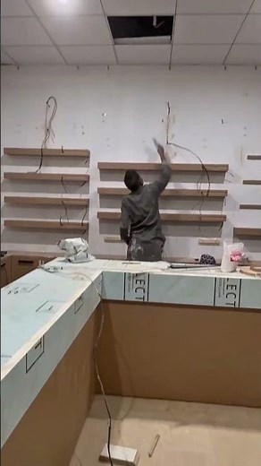 Modern Shop Counter Design with LED Lighting | Stylish Retail Interior 2026 | HD