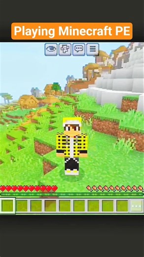Minecraft But I Play Pocket Edition for the FIRST Time 😳📱