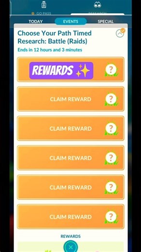 Choose Your Path Timed Research Rewards In Pokemon Go#pokemongo #timedresearch #pokemongoshorts