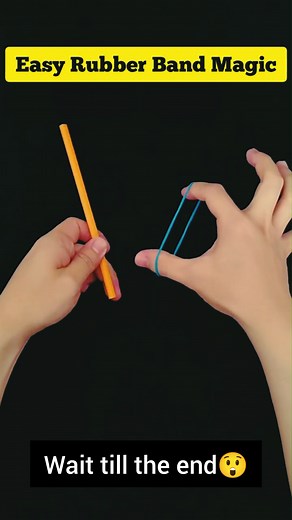 Easy Rubber Band Magic Trick #shorts #viral #magictricks | Magic Tricks