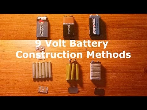 Different Construction Methods of 9 Volt Batteries