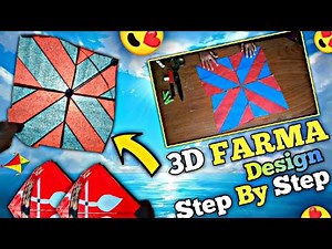 How To Make 3D Desgin Kite Farma | Step By Step Tutorial | Kitefamily