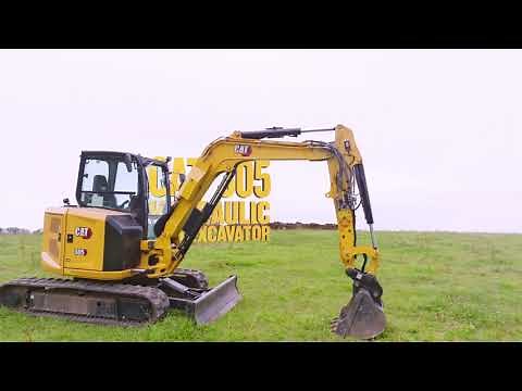 Cat® 305 CR Mini Excavator: Ease of Use & laser catcher ready, 3rd Aux & refuel pump