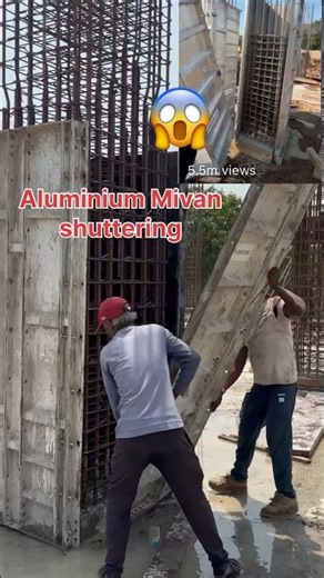 Aluminium columns Mivan shuttering technically work construction #shorts ##viral #yt #mivan #workout