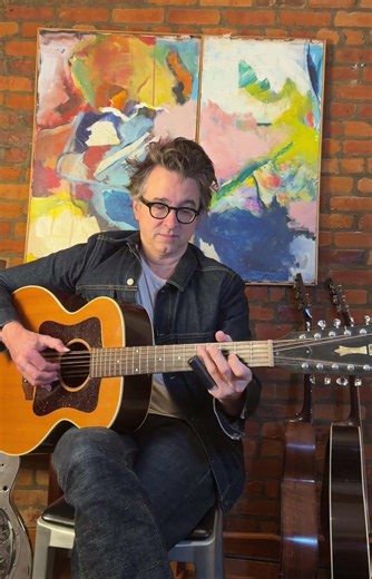 New strings! Short original #fingerpicking piece on the Guild 12-string with slide #slideguitar