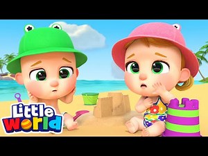 Beach Safety Rules! Stay Safe in the Sun & Sea 🏖️ Little Angel Nursery Rhymes and Kids Songs