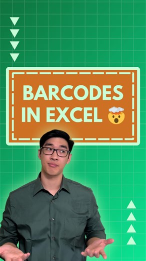 Grant Huang on Instagram: "just comment “PRO” below for more Excel tricks that save hours every week ⤵️ Creating barcodes in Excel sounds complicated…until you realize Excel can do it for you in seconds. This is the kind of shortcut that: • cleans up workflows • speeds up reports • and makes you look way more advanced than you feel If you want more Excel + AI tricks like this — the kind that actually save time — just comment “PRO” below and I’ll DM you my free Excel + AI class ⚡👇🏼 #excel #exce