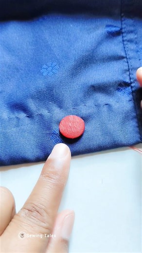 how to make fabric button easily @Sewingtales #shorts #shortsfeed #short #viral #diy #trending #sew