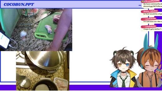 [Cocothon D-10] Cooking Sesame Oil Chicken ft. @razorfur @catboidice !dono