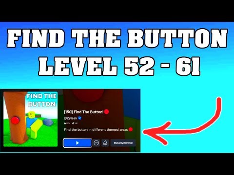 FIND THE BUTTON Roblox – Levels 52-61 Walkthrough [Full Guide in English]