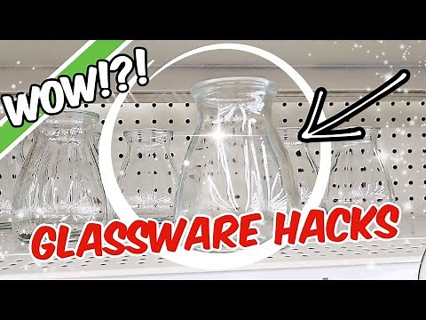 DOLLAR TREE GLASSWARE HACKS! + NEW Christmas DIYS 2022 | Krafts by Katelyn