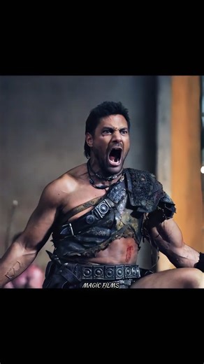 Crixus and Agron Defend the Temple Against Rome #movie #spartacus #shorts