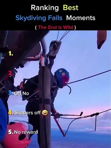 Best Skydiving Fails Moments