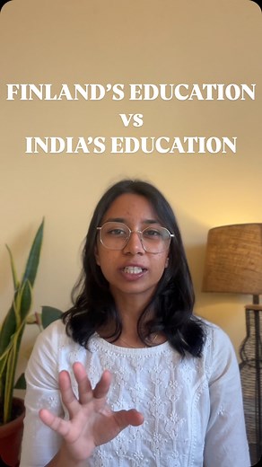 sanjana samraj on Instagram: "We can definitely learn and try to pick out practices from Finland that would work for a country like ours but it would be dumb to just copy paste blindly. #education #india #learning #school #innovation #schooling #finland #students #indian"
