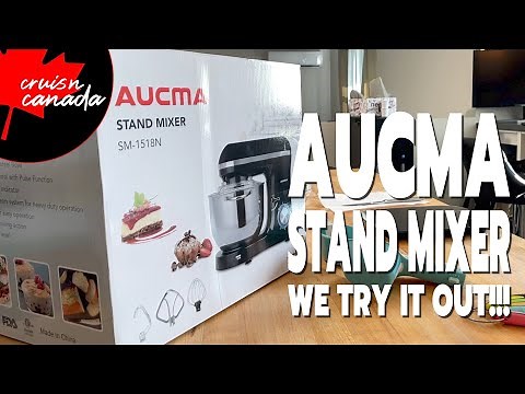AUCMA SM-1518N Stand Mixer Review! We Make Chocolate Brownies!
