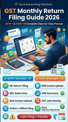 ✅GST Return Filing for Beginners 2026