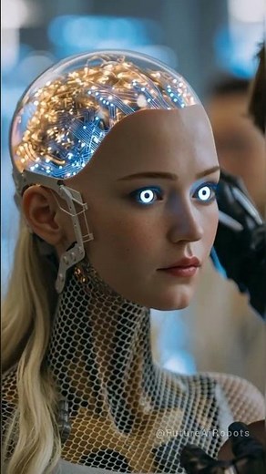 Hyper-Realistic Android Girl Breaks Tech Boundaries ⚙️💫 #FutureAiRobots
